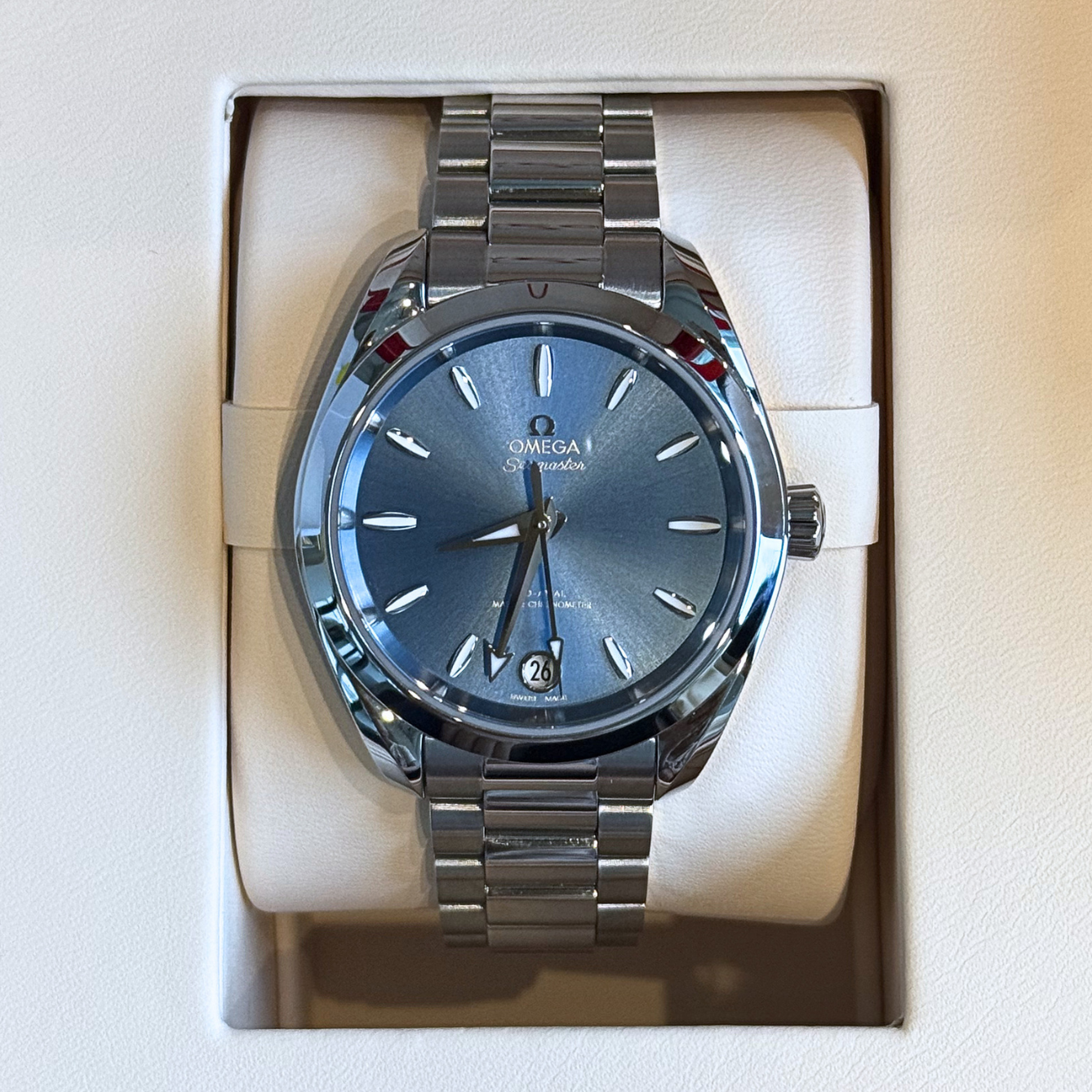 Seamaster Aqua Terra 150M 34mm, Steel on steel, 220.10.34.20.03.002