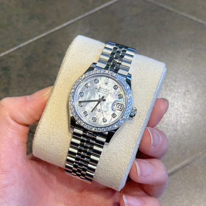 Datejust 31 MOP with Diamond-set Jubilee, Oystersteel and White gold and Diamonds, 278384RBR