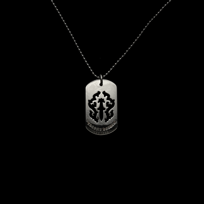 925 Silver Dog Tag Dagger Vine