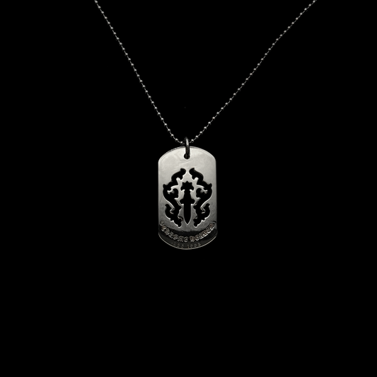 925 Silver Dog Tag Dagger Vine