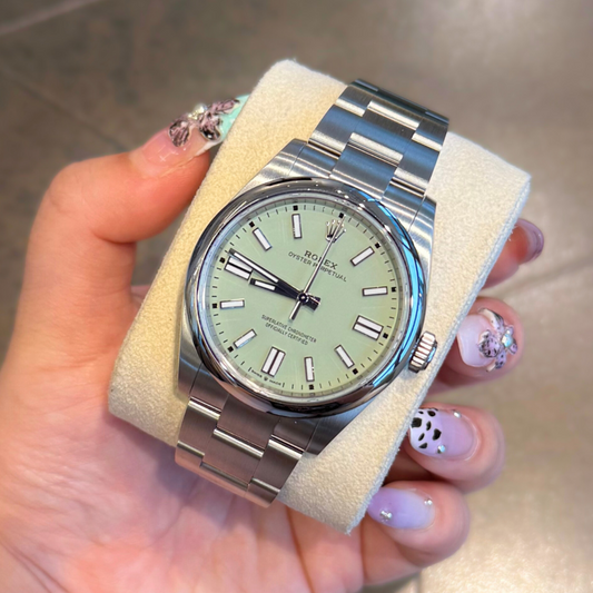 Oyster Perpetual 41 Pistachio, Oystersteel, 134300