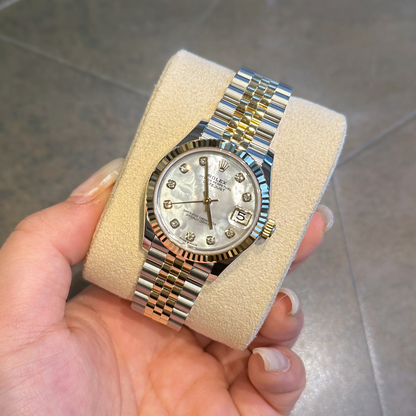 Datejust 31 MOP with Diamond-set Jubilee, Oystersteel and Yellow gold, 278273G