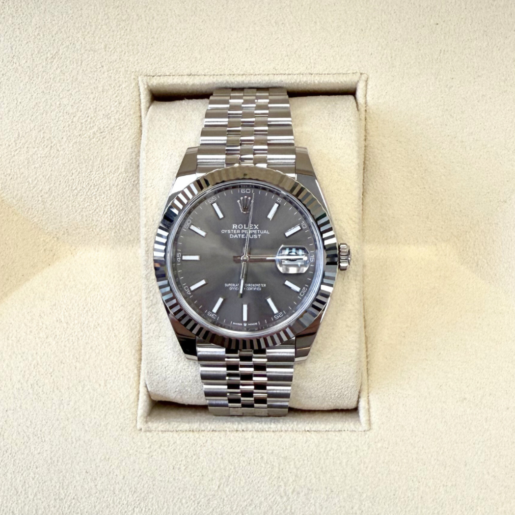 Datejust 41 Slate Jubilee, Oystersteel and White gold, 126334