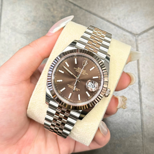 Datejust 41 Chocolate Jubilee, Oystersteel and Eversose gold, 126331