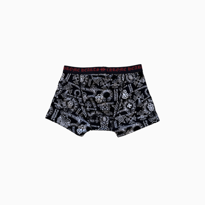 Mixed Motif Short Boxer Brief