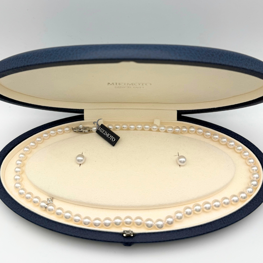 Pearl Necklace and Earring Set