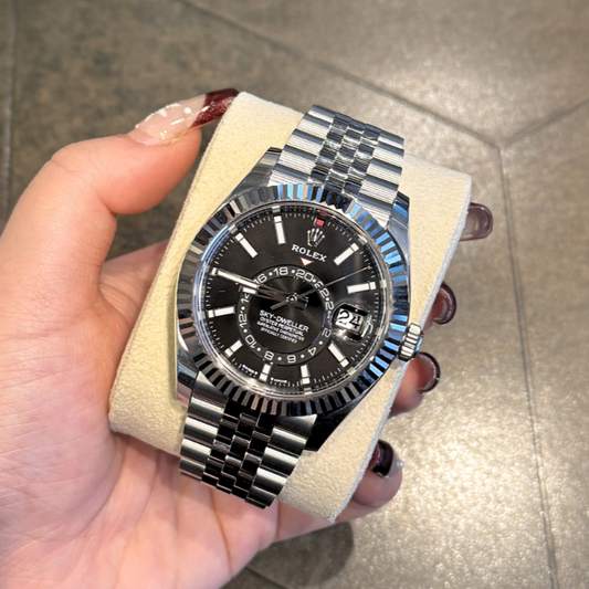Sky-Dweller Black Jubilee, Oystersteel and White gold, 336934