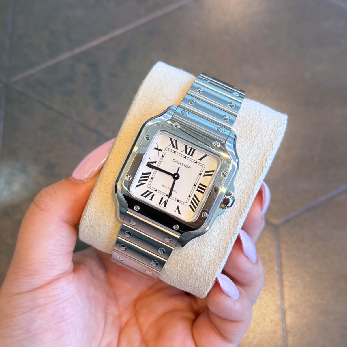 Santos Medium White Dial, Stainless Steel, WSSA0029