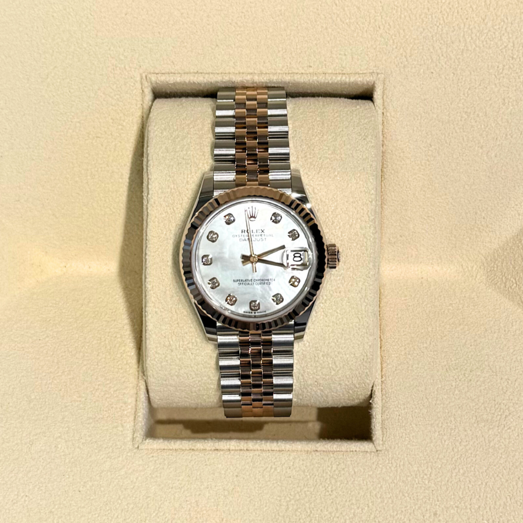 Datejust 31 MOP with Diamond-set Jubilee, Oystersteel and Everose gold, 278271G