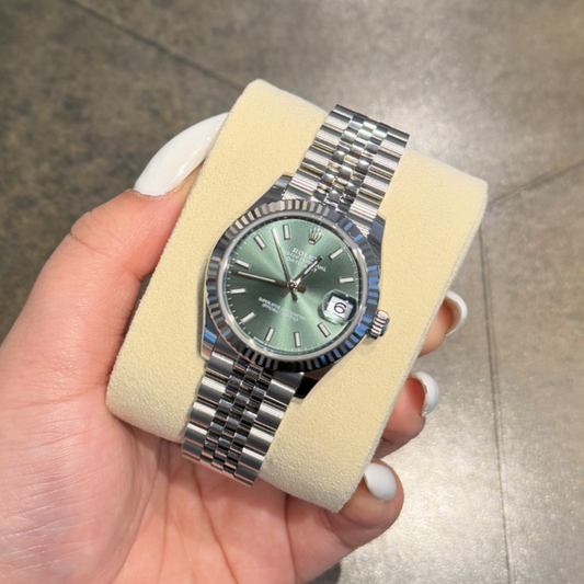 Datejust 31 Mint Green Jubilee, Oystersteel, 278274