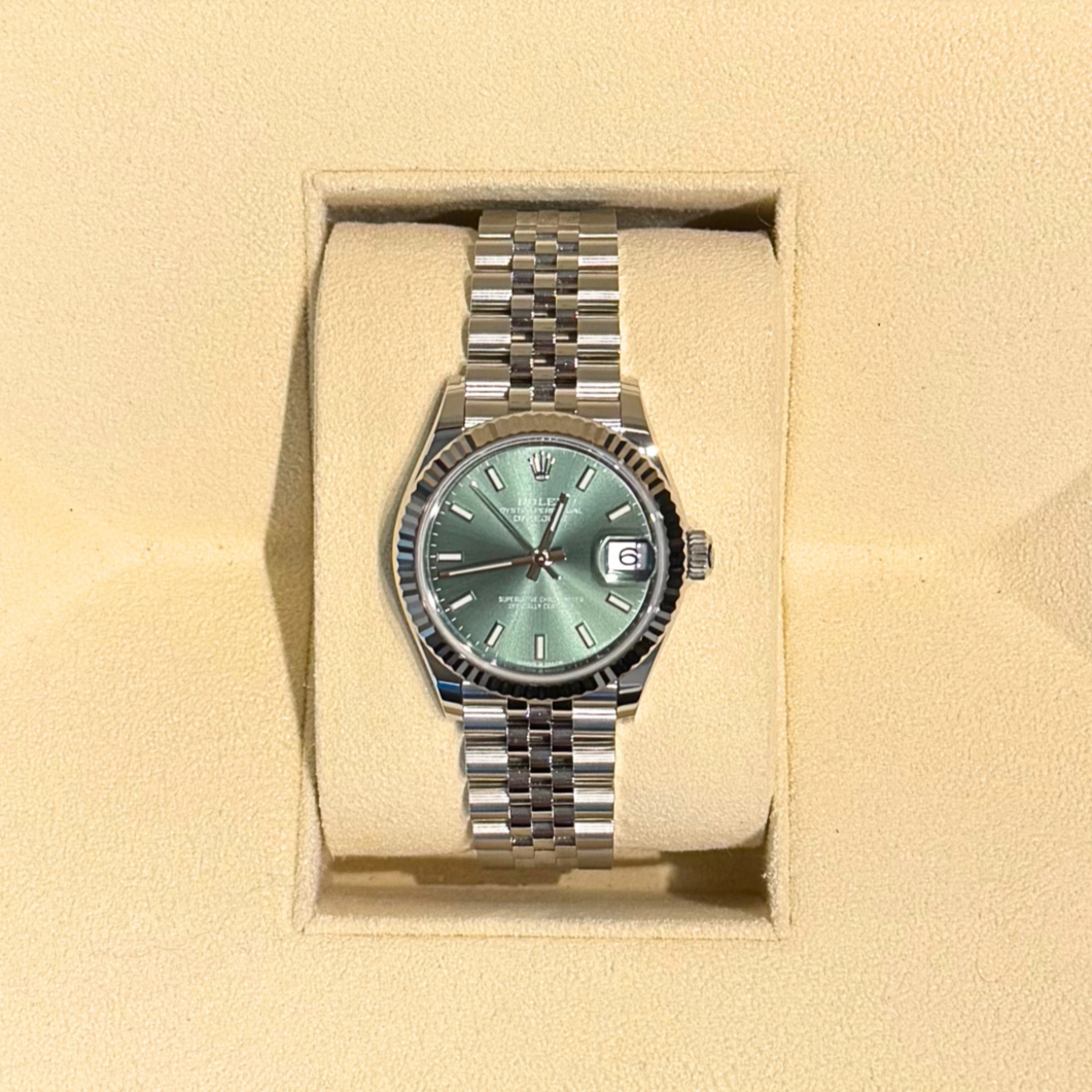 Datejust 31 Mint Green Jubilee, Oystersteel, 278274