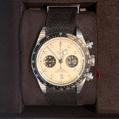 Tudor Black Bay Chrono 41mm Opaline with black counters, m79360n-0005