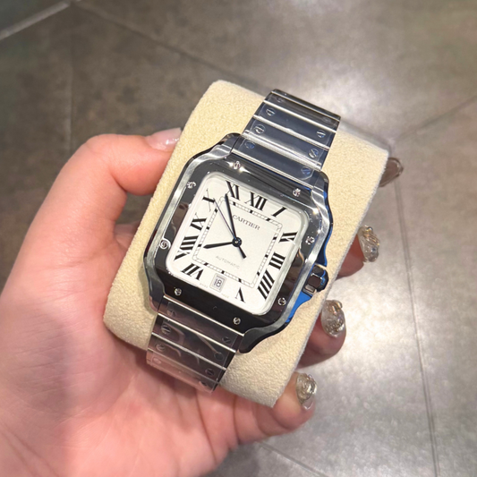 Santos Large White Dial, Stainless Steel, WSSA0018
