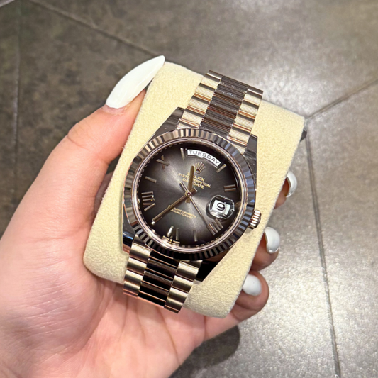 Day-Date 40 Slate Ombré, Everose gold, 228235