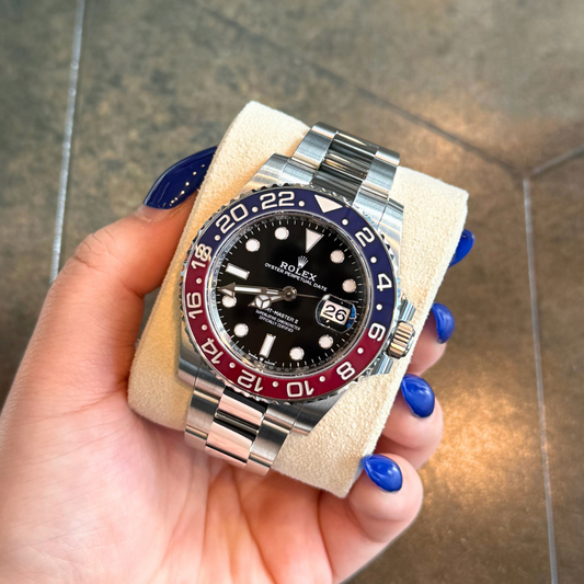 GMT- Master II "Pepsi" Oyster, Oystersteel, 126710BLRO