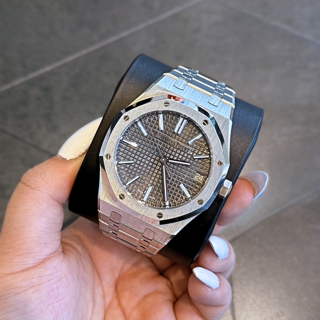 Royal Oak 41mm Grey, Stainless steel, 15510ST