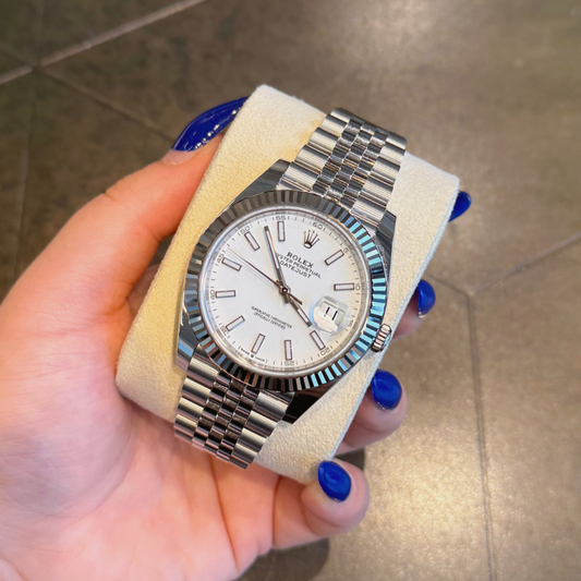Datejust 41 White Jubilee, Oystersteel and White gold, 126334