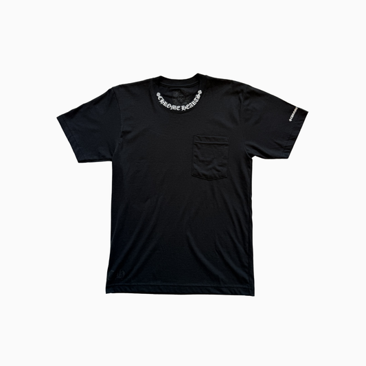 Chrome Hearts Neck logo Black Tee