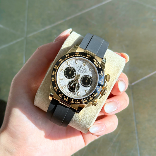 Cosmograph Daytona Oysterflex Meteorite, Yellow gold, 116518LN