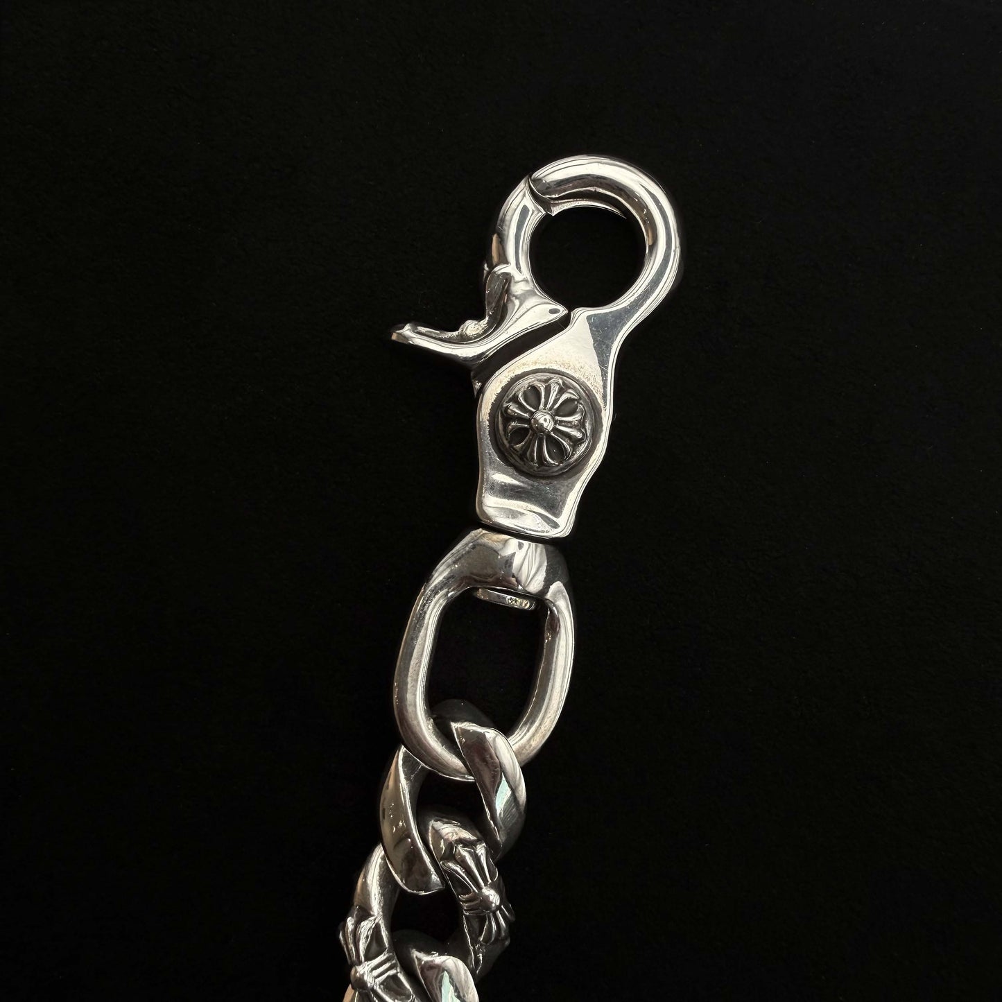 925 Silver Extra Fancy Link Lobster Key Chain