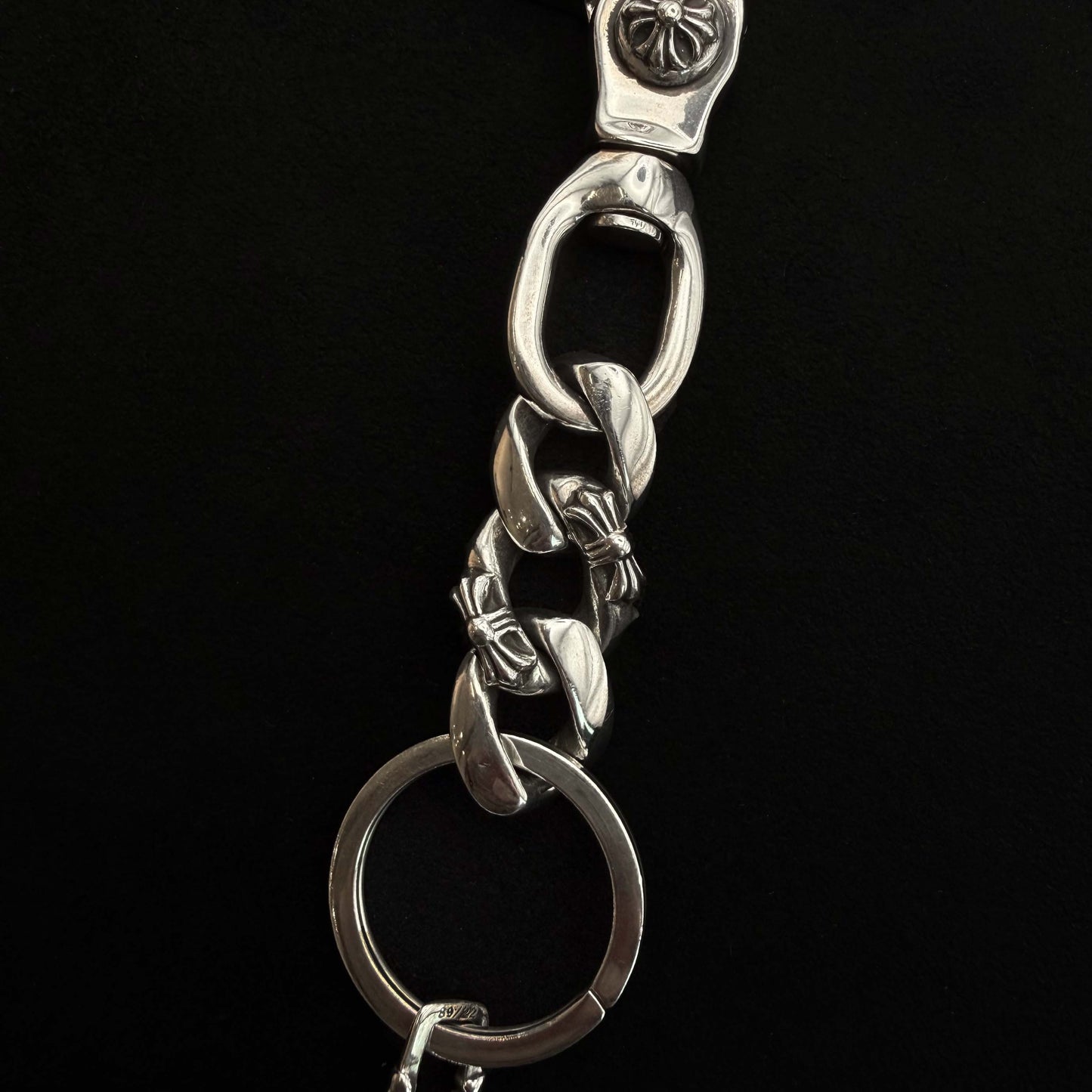 925 Silver Extra Fancy Link Lobster Key Chain