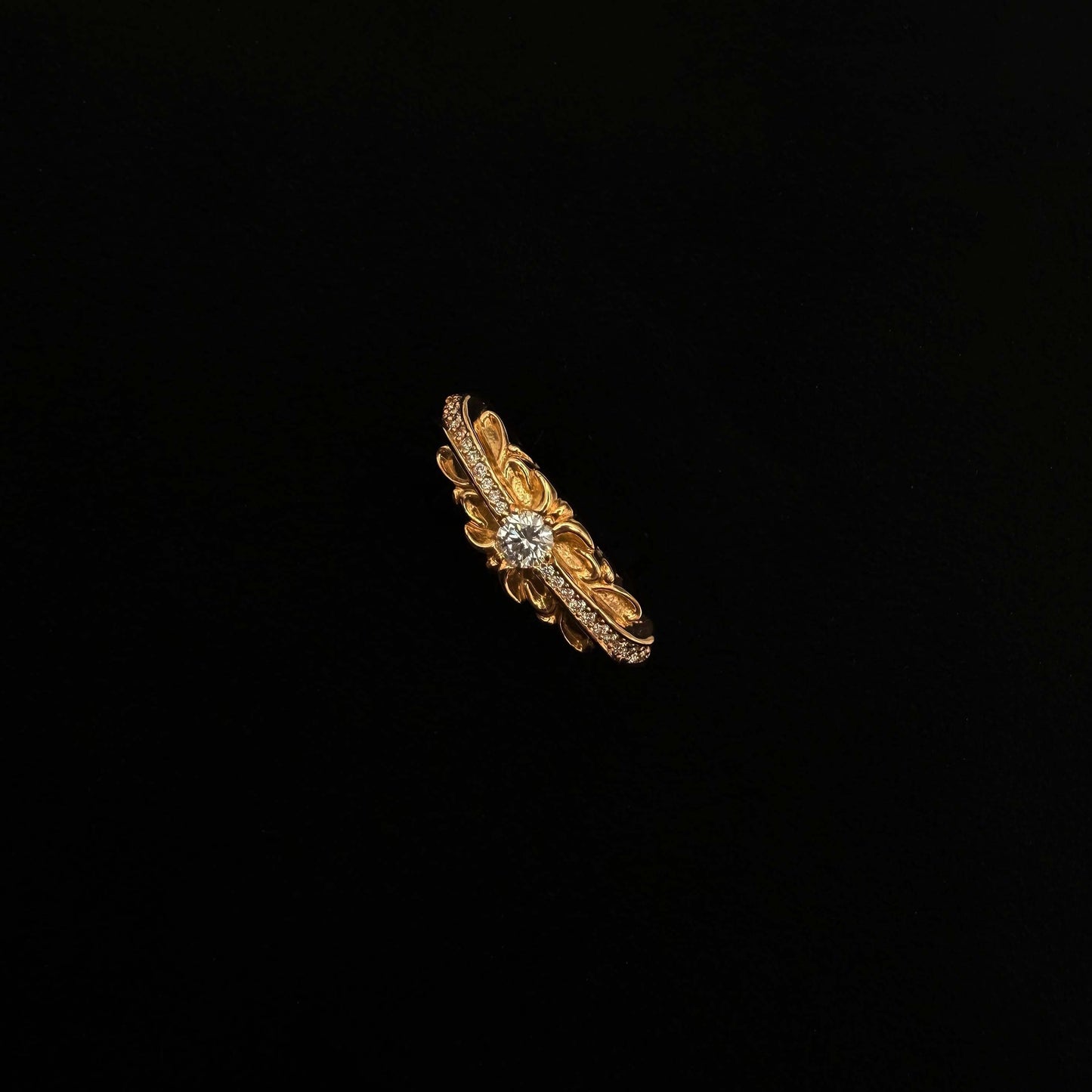 22K Yellow Gold Doublecross Small Ring