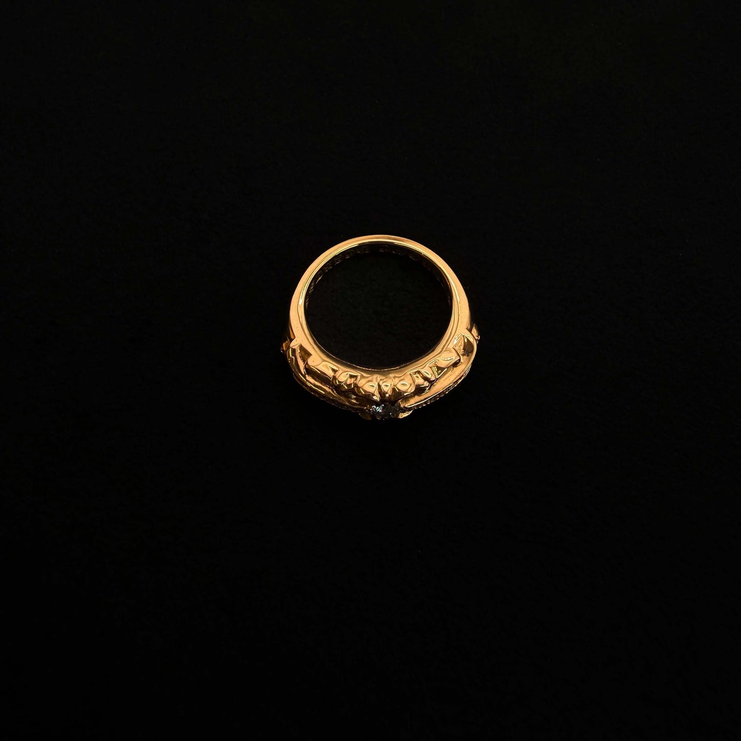 22K Yellow Gold Doublecross Small Ring
