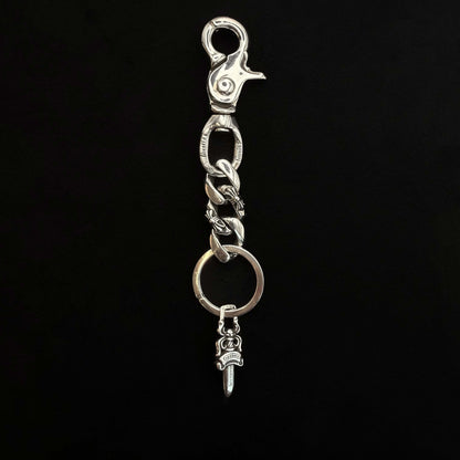 925 Silver Extra Fancy Link Lobster Key Chain