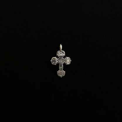 925 Sterling Silver Filigree Cross Charm