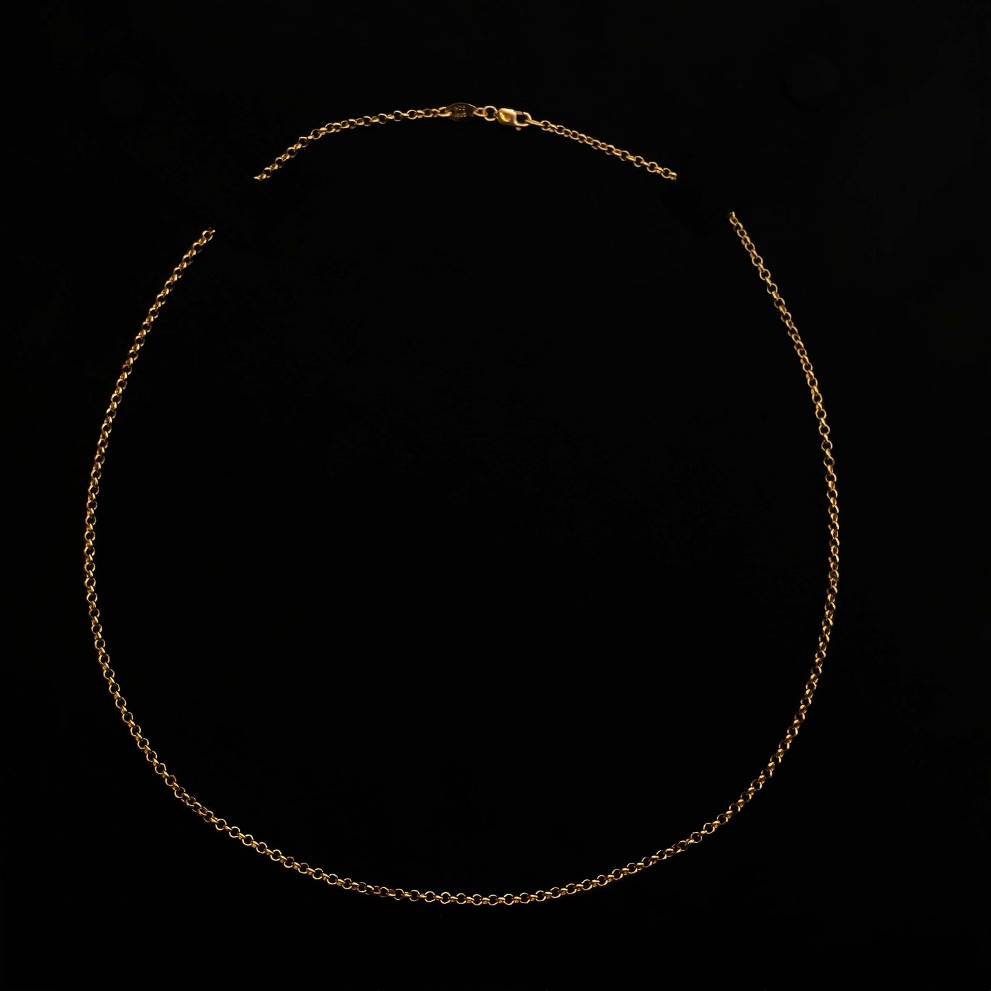 22K Yellow Gold 24 inch Rolo Chain