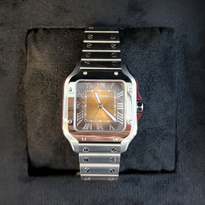 Santos Medium Brown Dial, Stainless Steel, WSSA0065