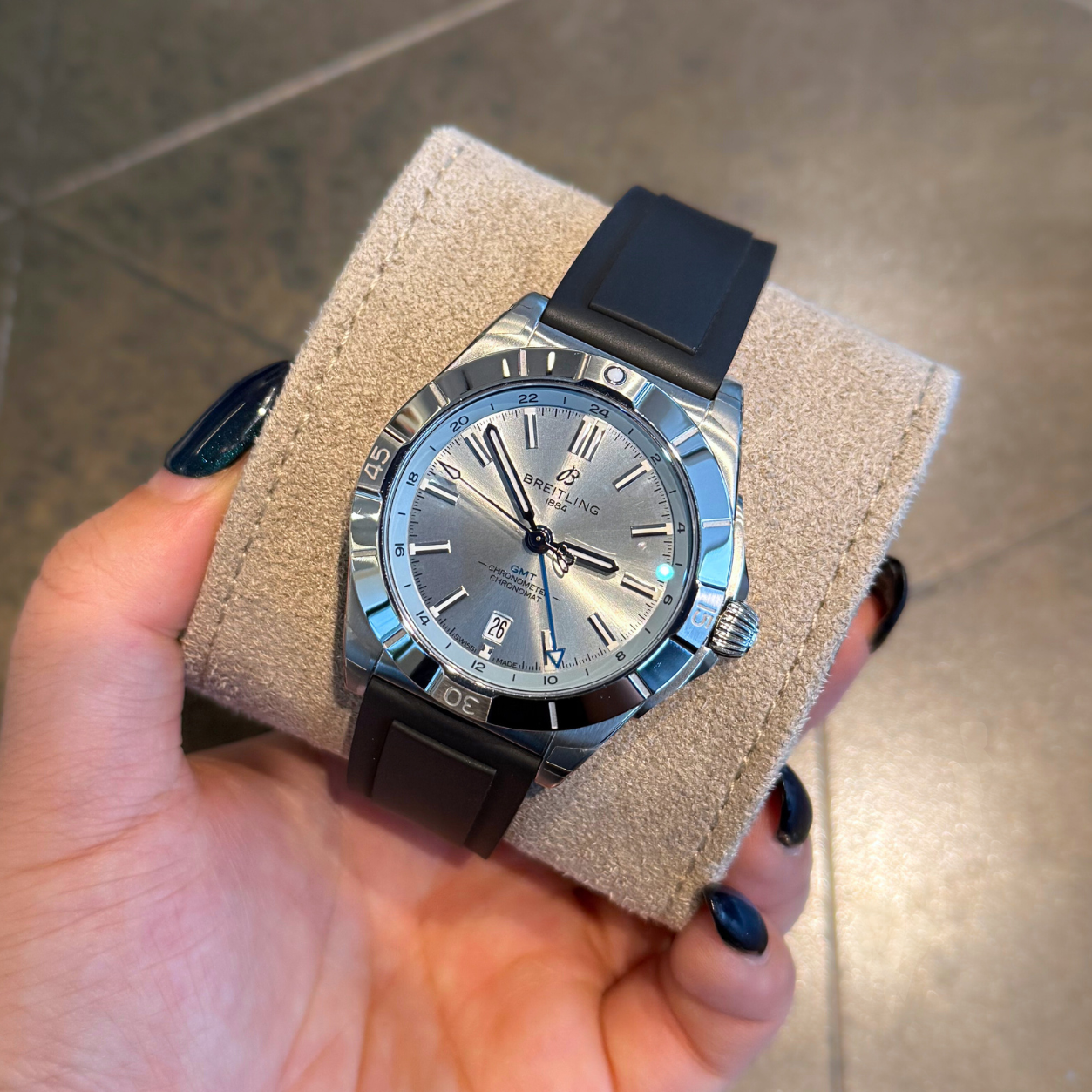 Mens Chronomat Automatic GMT 40 Ice Blue, P32398101C1S2