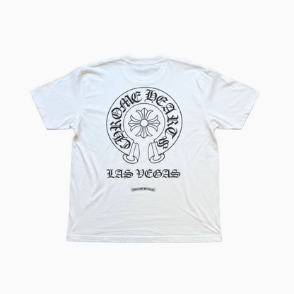 Las Vegas Exclusive Horseshoe Logo White Tee