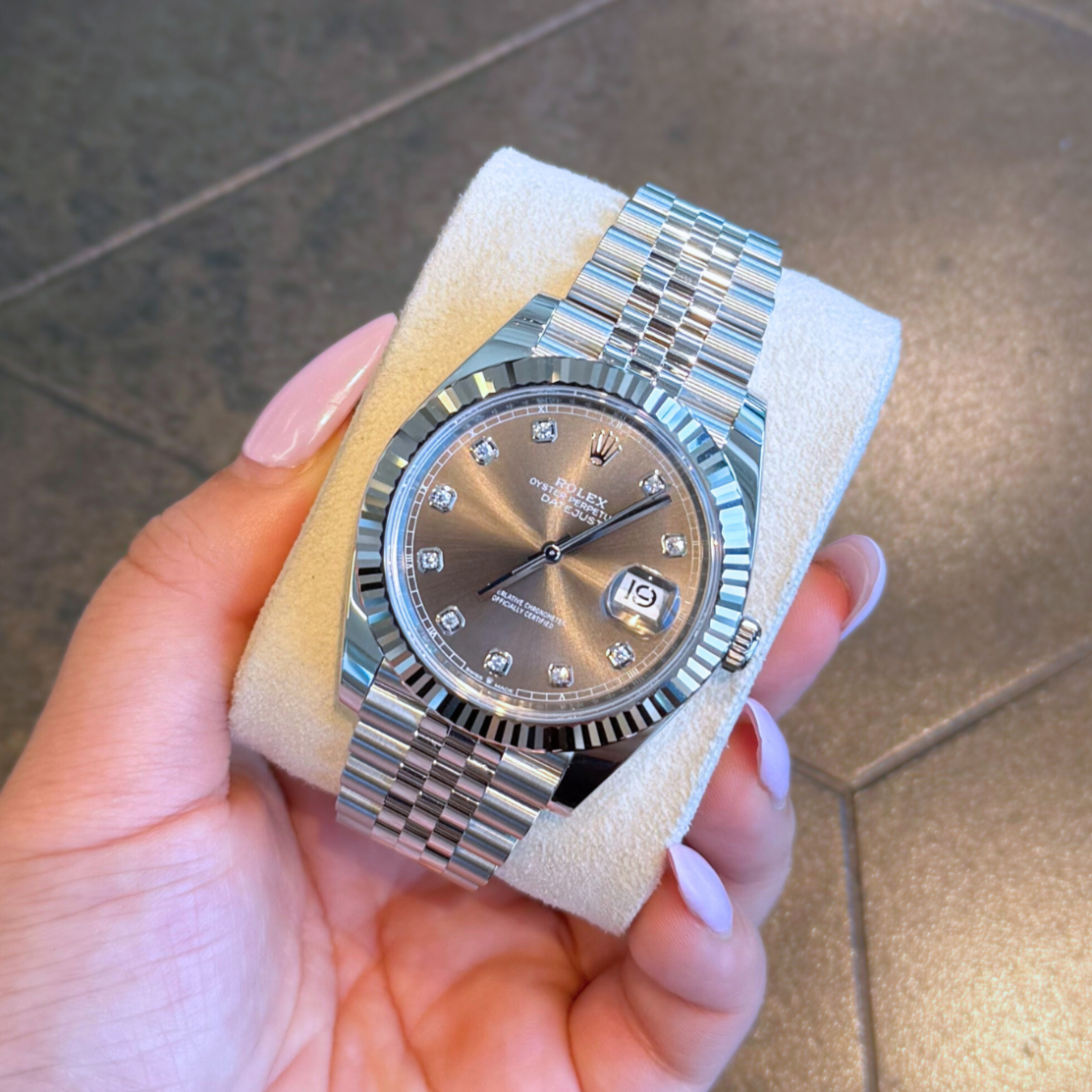 Datejust 41 Slate with Diamond-set Jubilee, Oystersteel and White gold, 126334G