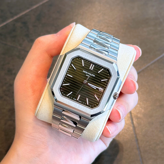 Cubitus Date. Sweet Seconds Sunburst olive green, Stainless Steel, 5821/1A-001