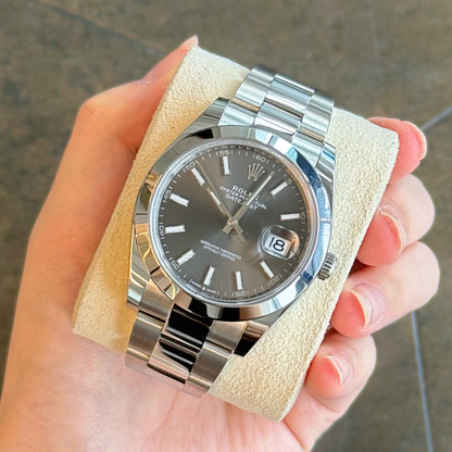 Datejust 41 Slate Oyster, Osytersteel, 126300