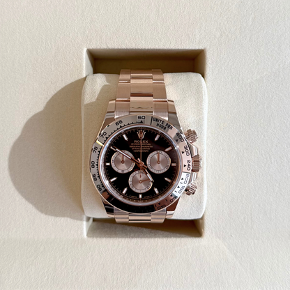 Cosmograph Daytona Black and Sundust, Oystersteel and Everose gold, 126505