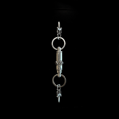 925 Silver Dagger Ring Key Chain