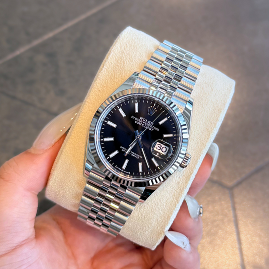 Datejust 36 Black Jubilee, Oystersteel and White gold, 126234