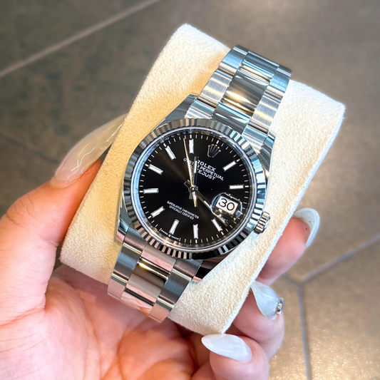 Datejust 36 Black Oyster, Oystersteel and White gold, 126234