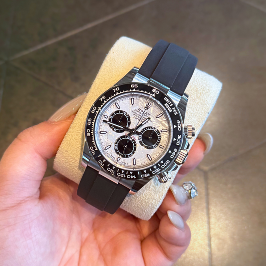 Cosmograph Daytona Oysterflex Meteorite, White gold, 126519LN