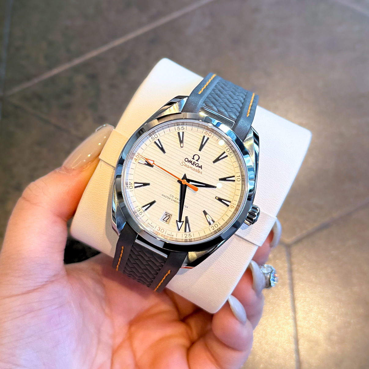 Seamaster Aqua Terra 150M 41MM, Steel on rubber strap, 220.12.41.21.02.002