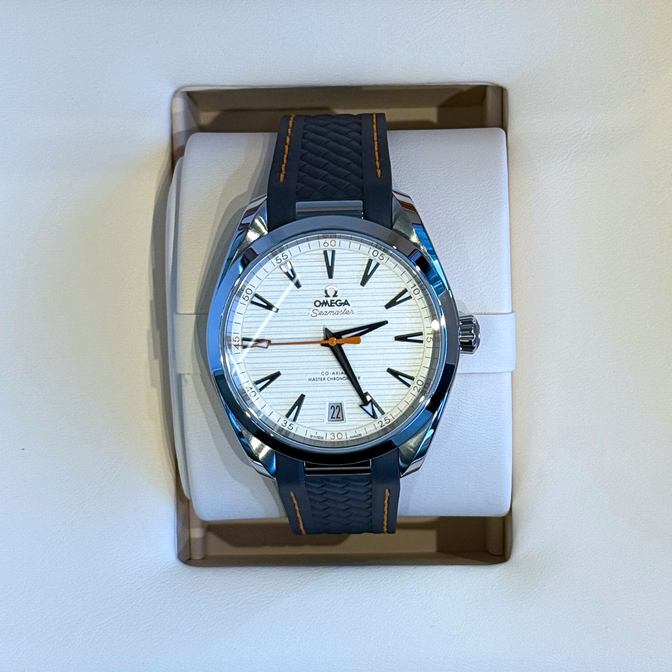 Seamaster Aqua Terra 150M 41MM, Steel on rubber strap, 220.12.41.21.02.002