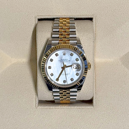 Datejust 41 MOP with Diamond-set Jubilee, Oystersteel and yellow gold, 126333