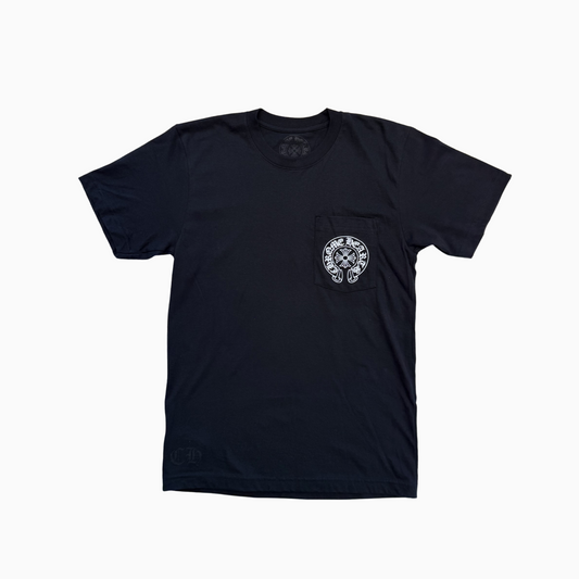 Las Vegas Exclusive Horseshoe Logo Black Tee