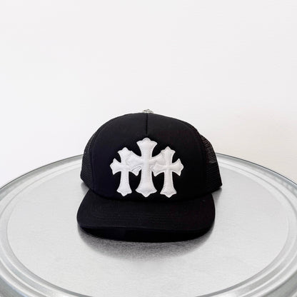 Triple Cemetery Cross Trucker Cap