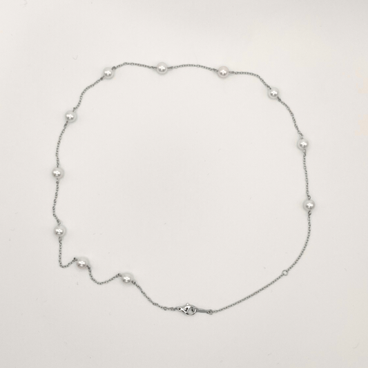 18KT WLG Pearl Necklace