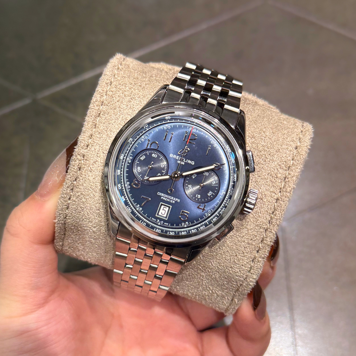 Premier B01 Chronograph 42 Blue, AB0145171C1A1