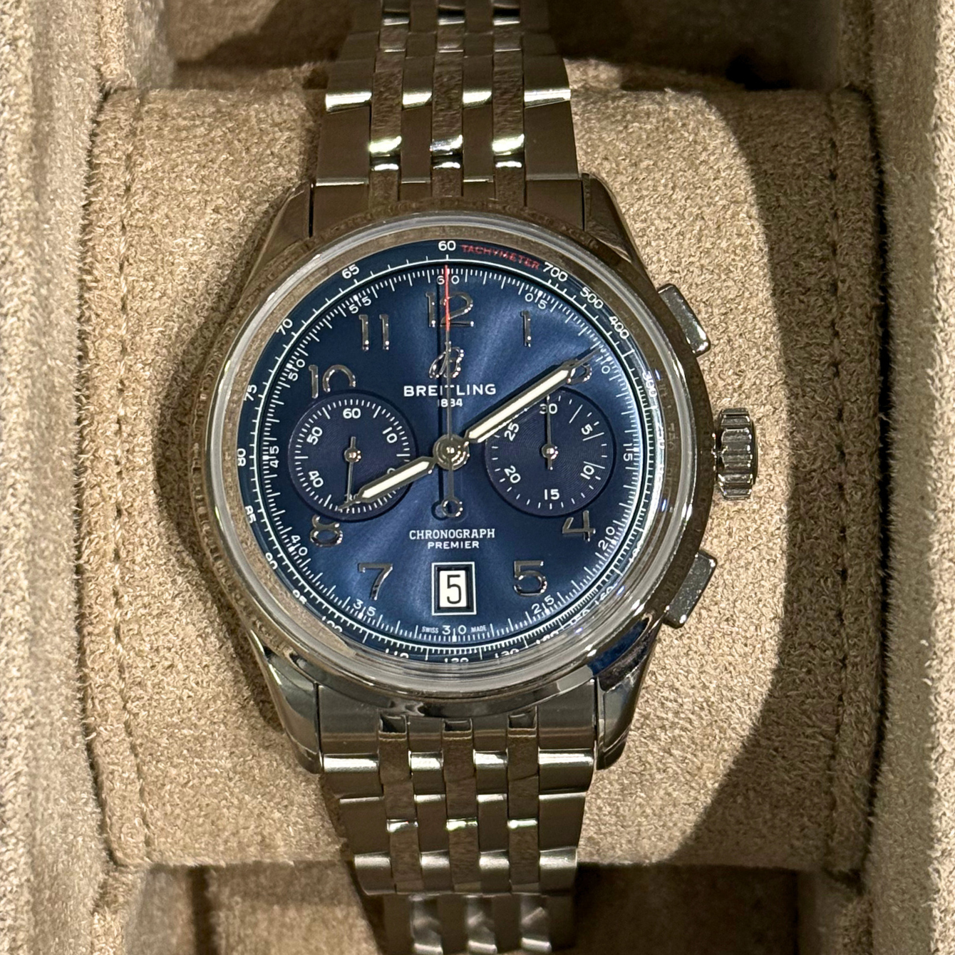 Premier B01 Chronograph 42 Blue, AB0145171C1A1