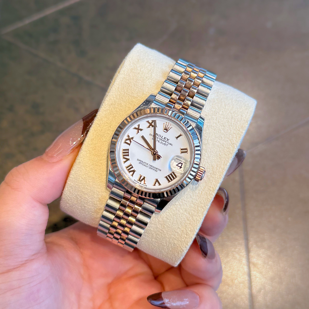 Datejust 31 White Jubilee, Oystersteel and Everose gold, 278271